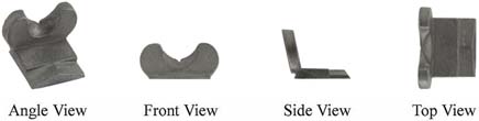 Rear sight, 
Mariano Modena Hawken style for 15/16" or 1" barrels,
wax cast steel